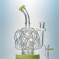 Super Vortex Glass Bong Dab Rig Tornado Cyclone Recycler Rigs 12 Recycler Tube Water Pipe 14mm Joint Oil Rigs Bongs with Heady Bowl