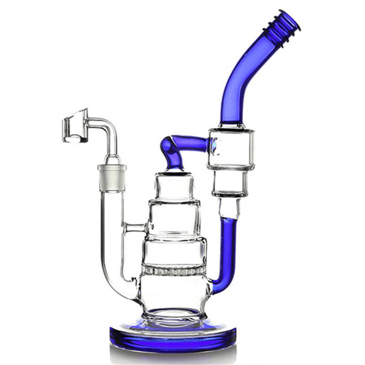 10in Honeycomb Bong with Recycler