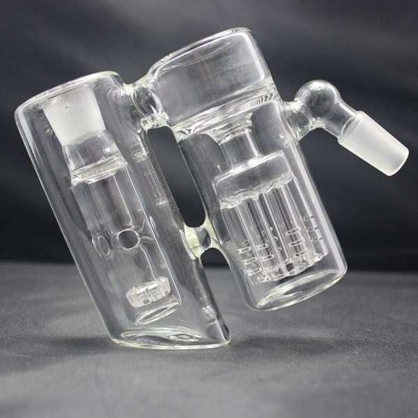 14mm or 18mm joint Showerhead to Tree Perc Double Chamber Ash Catcher for Glass Bongs Glass bubbler Water Pipes For optimal filtration