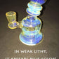 Color Changing Small Bubbler Bong blue