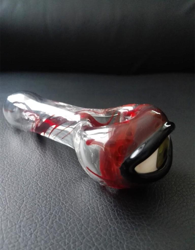 glass pipes Manufacturing wholesale Glass pipes Eyes red flame pipe High temperature glass pipes imitate real eye Free Shipping
