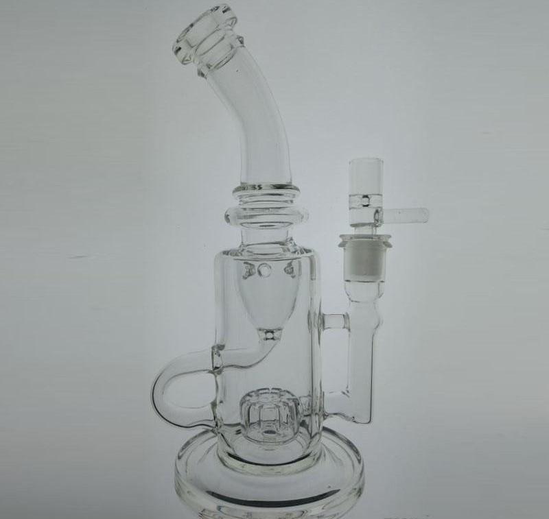 Real picture Glass Bong Klein Function Glass Water Pipe oil rigs vortex incycler Smoking water Pipe Recycler Rigs 14 mm Joint