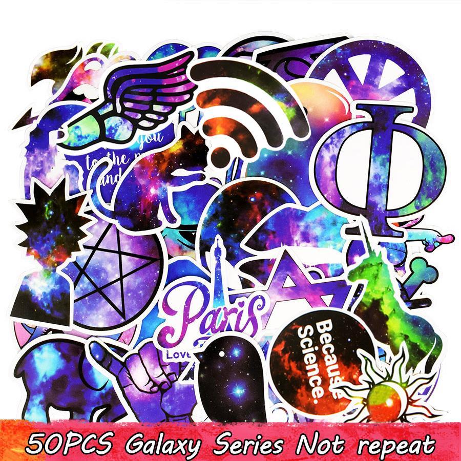 50 Piece Galaxy Bong Stickers