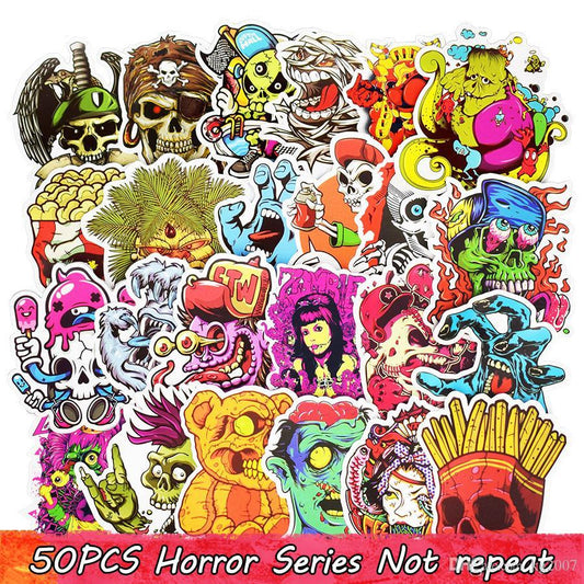 50 Piece Horror Bong Stickers