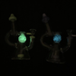 Glow in the Dark Crystal Ball Recycler Bong