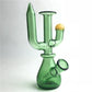 New 6.5 Inch Green Cactus Glass Bong Water Pipes 14mm Female Bongs Thick Pyrex Clear Recyler Heady Breaker Bong Rig for Smoking