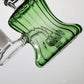 Green 6in Dab Rig Bubbler close up