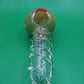 3.5" Yellow/Green/Red Spiral Glass Hand Pipe (Spoon)