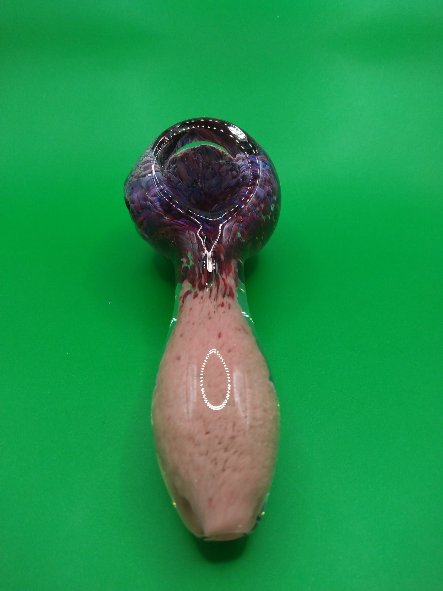 4" Pink & Purple Glass Hand Pipe (Spoon)