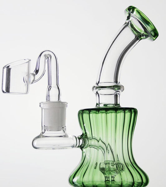 Green 6in Dab Rig Bubbler