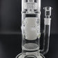 Big Glass Bong 7mm Thick White four perc water pipe honeycomb and birdcage diffuser water pipes 20 inches 18.8mm bowl