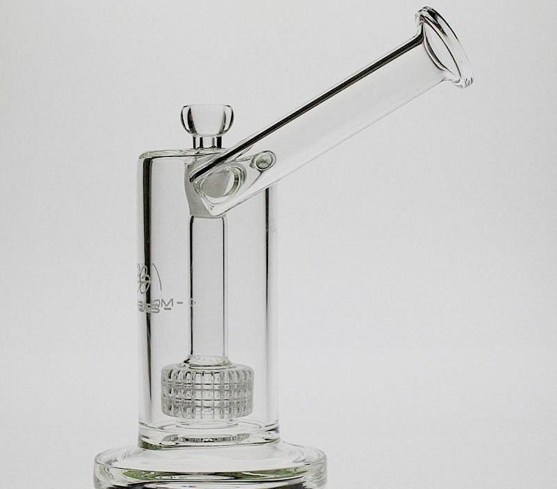 RAML GLASS 20cm Tall Matrix sidecar glass bong birdcage perc Oil rig thick smoking water pipes Joint size14.4mm PG5081(FC-188)