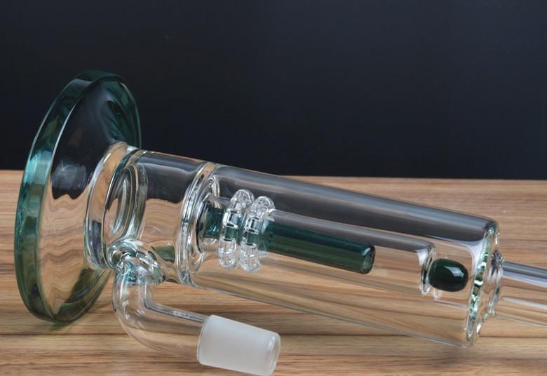 Ultra cool teal glass water bong with ash catcher