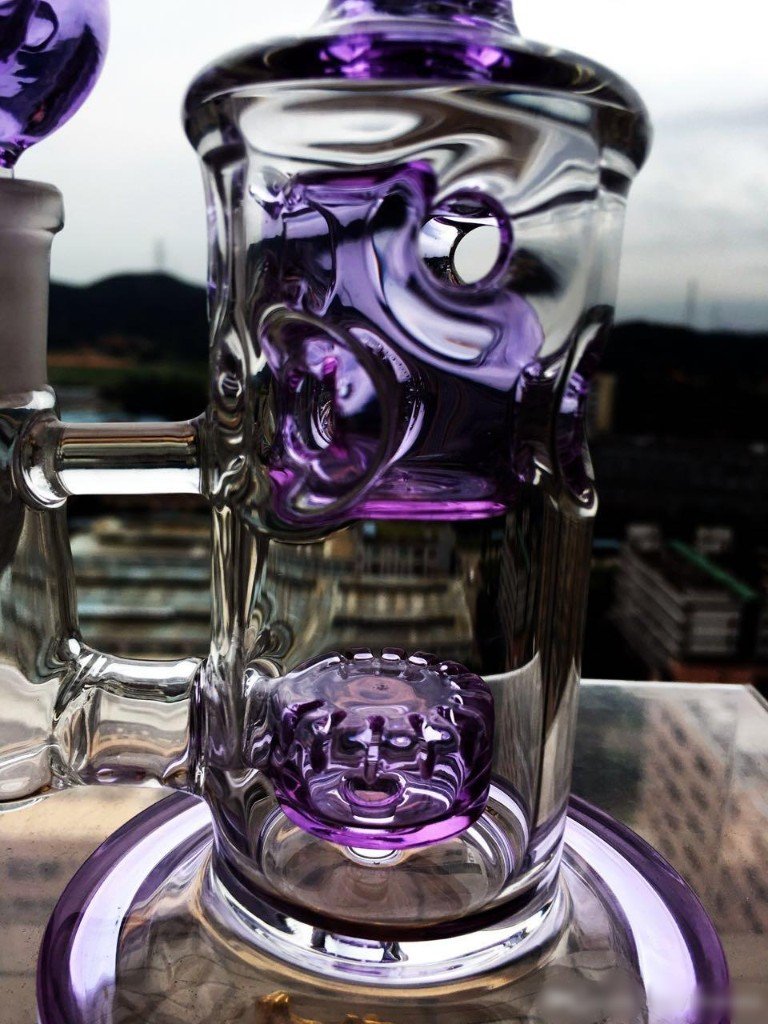 Pretty Purple Bong Recycler