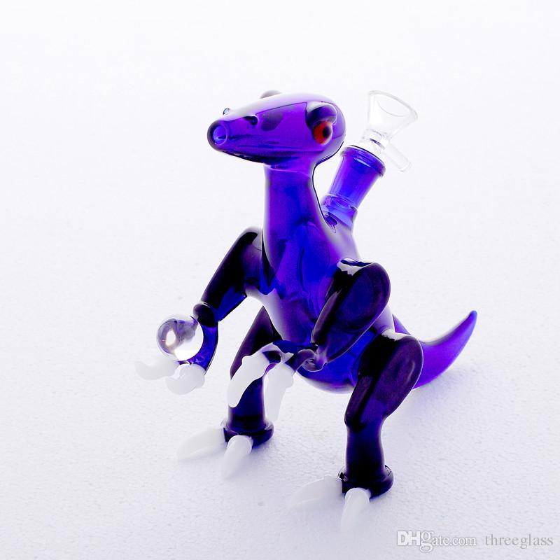Raptor Dinosaur Bong Blue Style