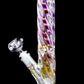 Iridescent Swirl Bong - Straight tube- 13.3in Tall | 14mm Bowl
